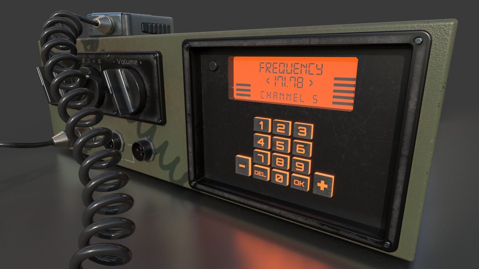 Military Radio Receiver 3D model_2