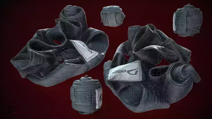 Bandages Low-poly 3D model
