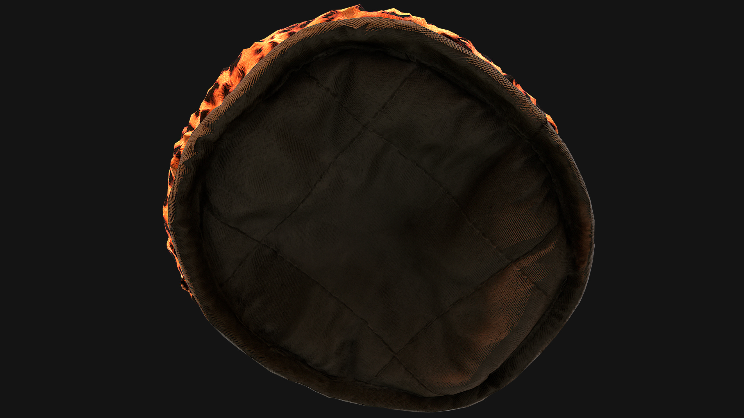 Bed for Pet Rodent Hamster Dogs Cats Leopard Print Low-poly 3D model_19