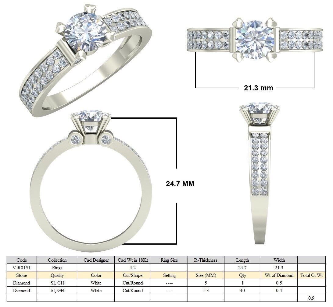 Women Ring  Render 3dm STL OBJ FBX Details 3D print model_5