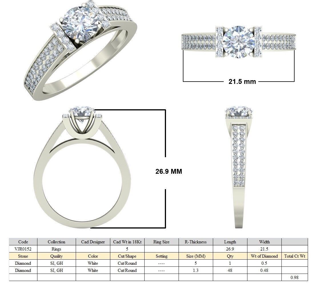 Women Ring  Render 3dm STL OBJ FBX Details 3D print model_5