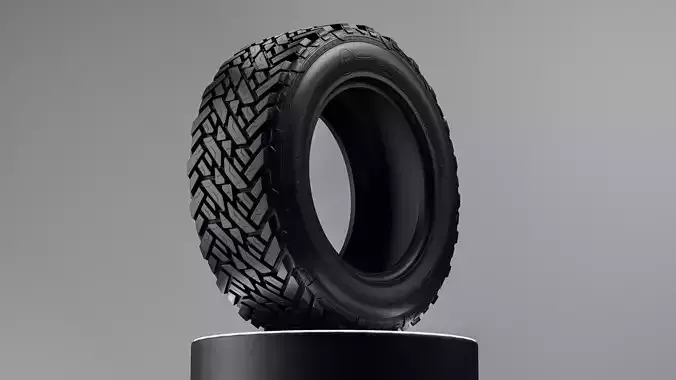 Fuel Gripper MT Offroad Tire 3D Model