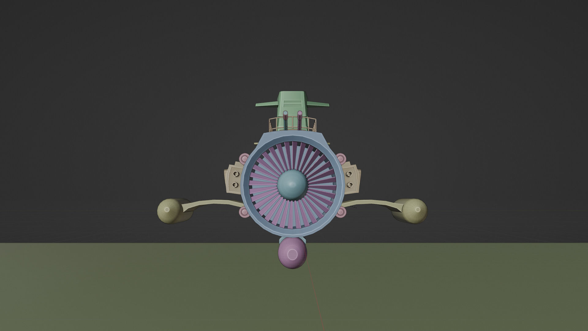 Turbine engine submarine 3D model_15