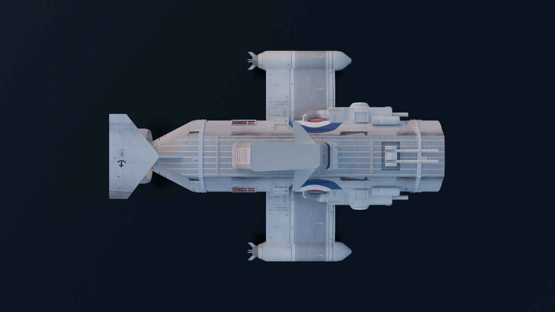 Turbine engine submarine 3D model_3