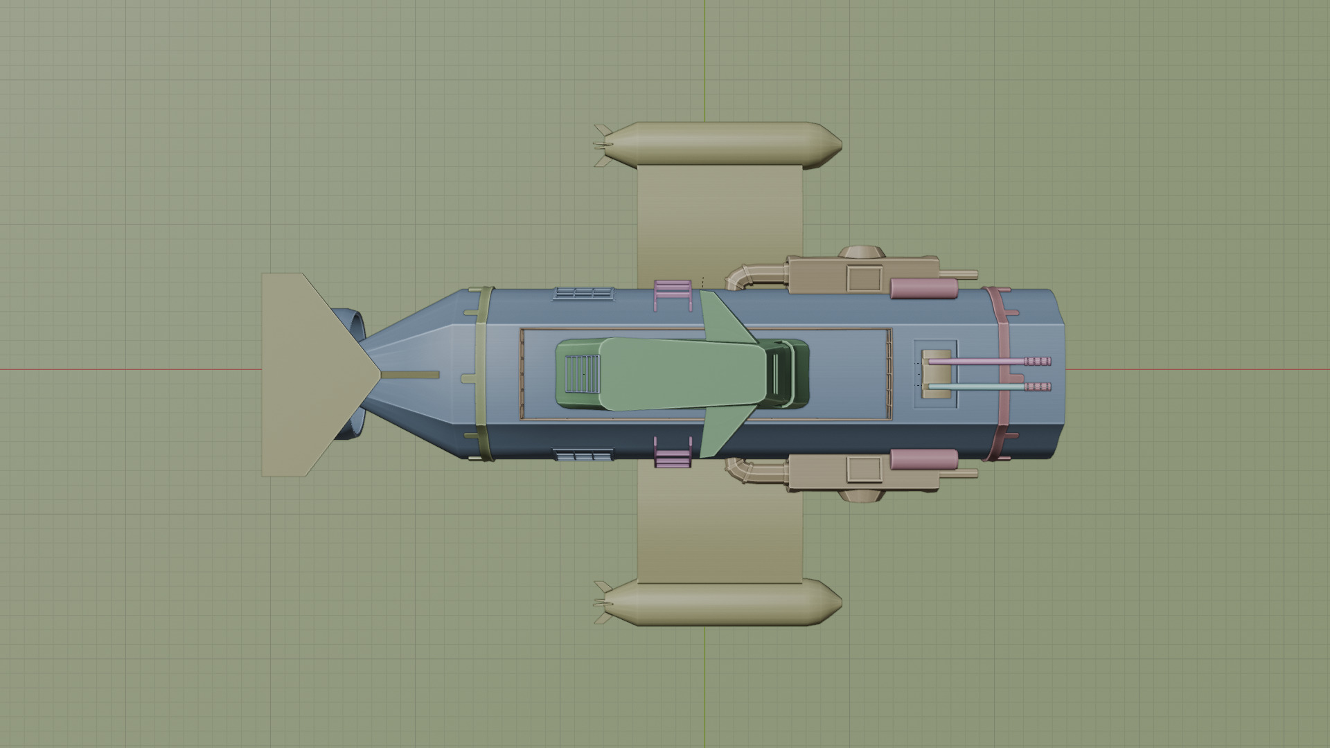 Turbine engine submarine 3D model_18