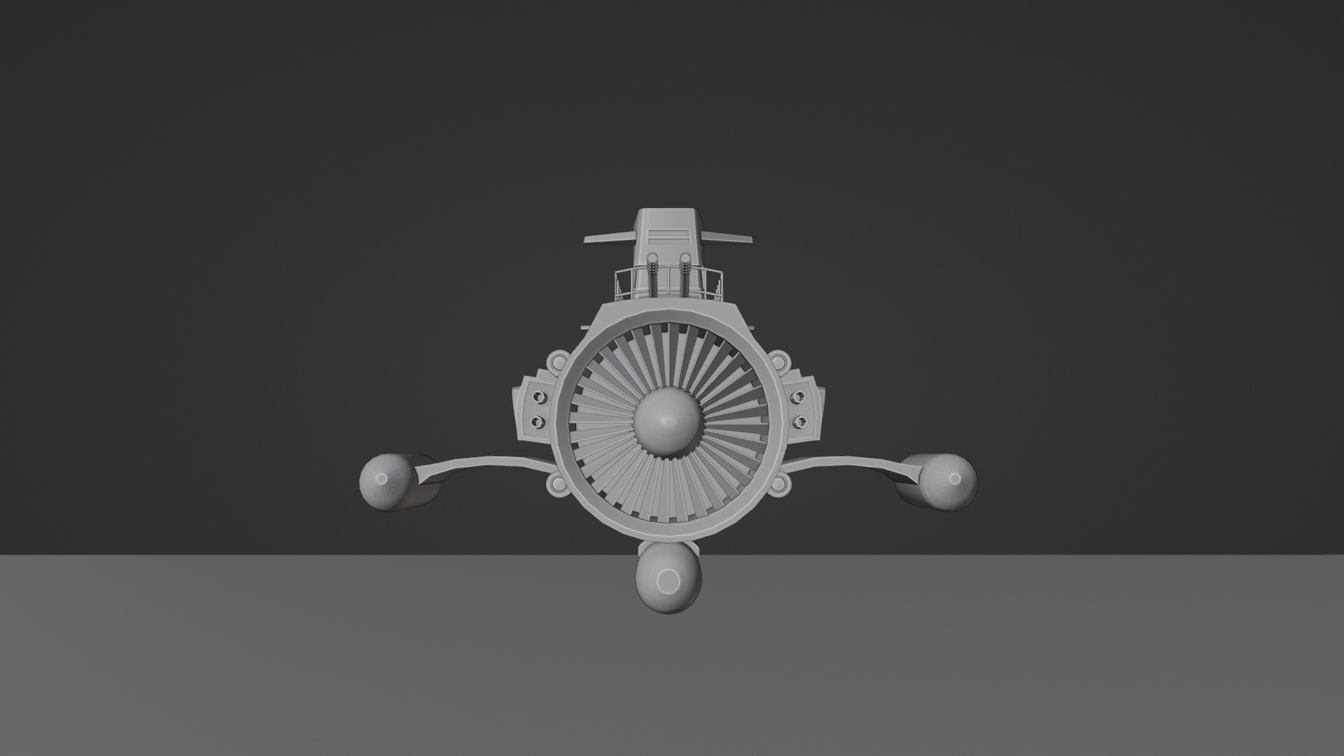 Turbine engine submarine 3D model_5