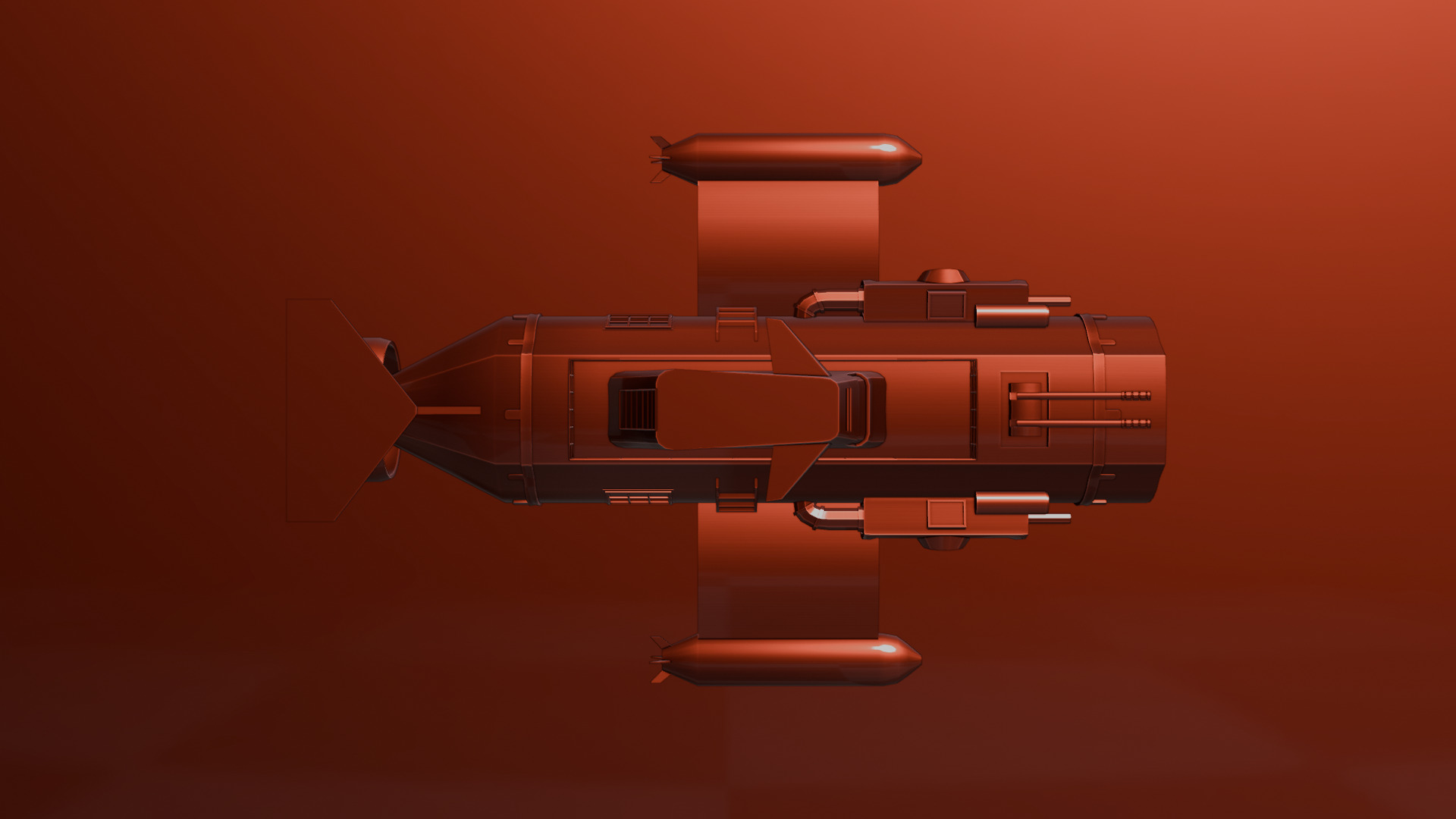 Turbine engine submarine 3D model_23