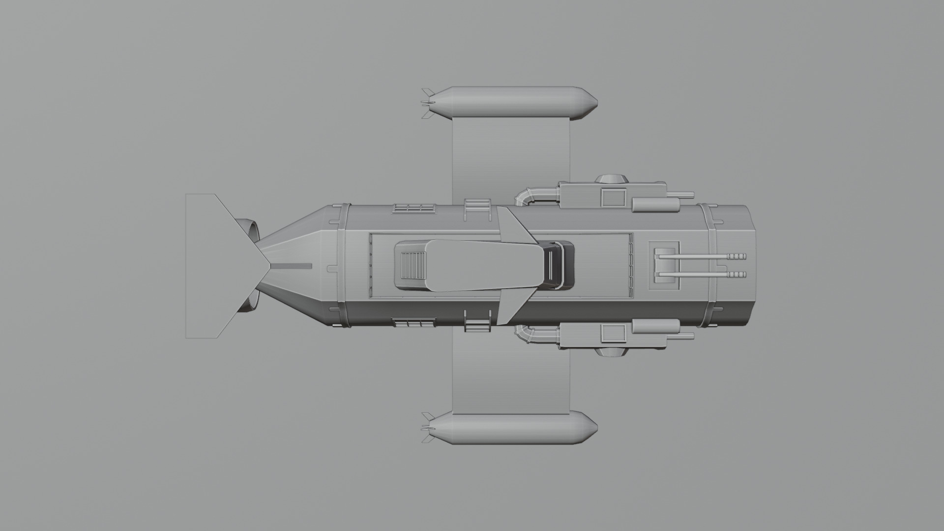 Turbine engine submarine 3D model_8