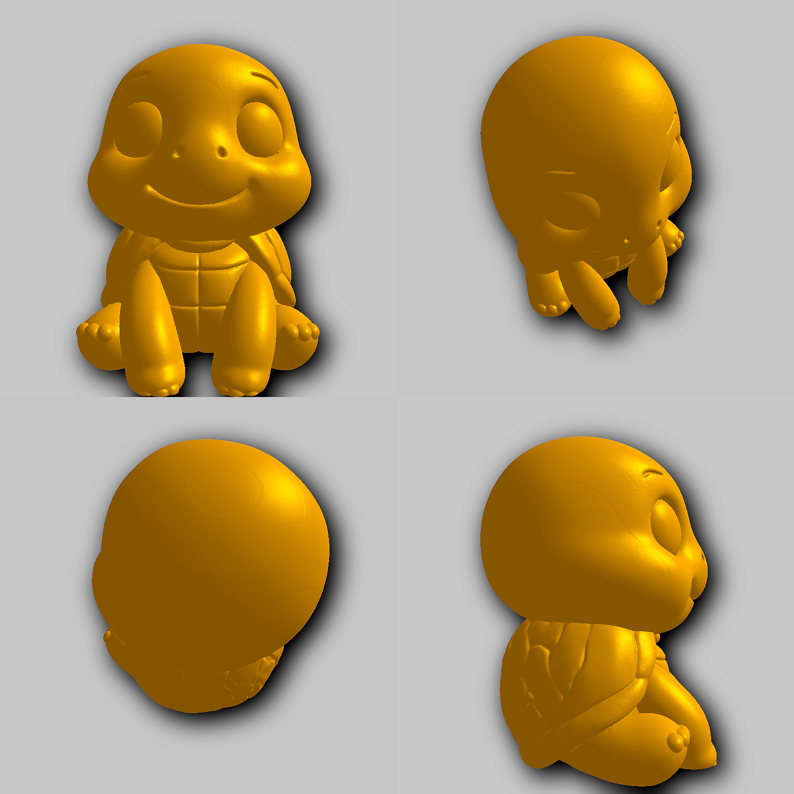 Turtle - Kawaii Animals Collection 3D print model_1