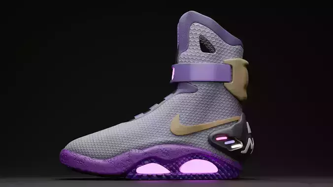 Nike air mag - Purple Edition 3D model