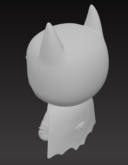 Mini Hero Bat Style Figure 3D Printable STL FBX OBJ GLB 3D print model_1