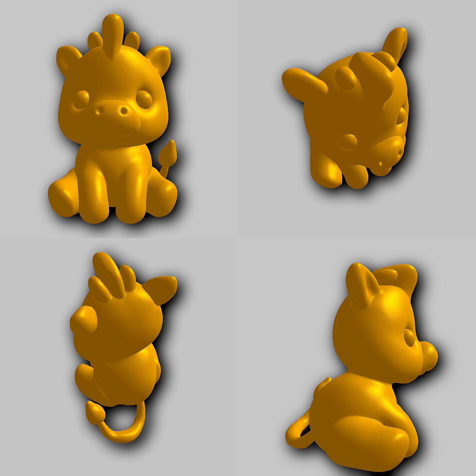 Zebra - Kawaii Animals Collection 3D print model_1