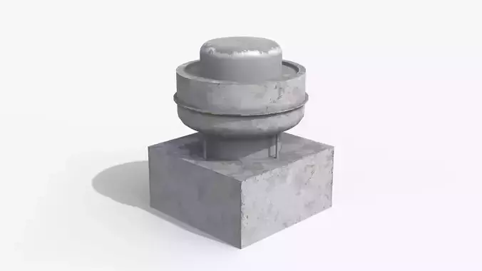 Roof Air Conditioner Ventilation Low-poly 3D model