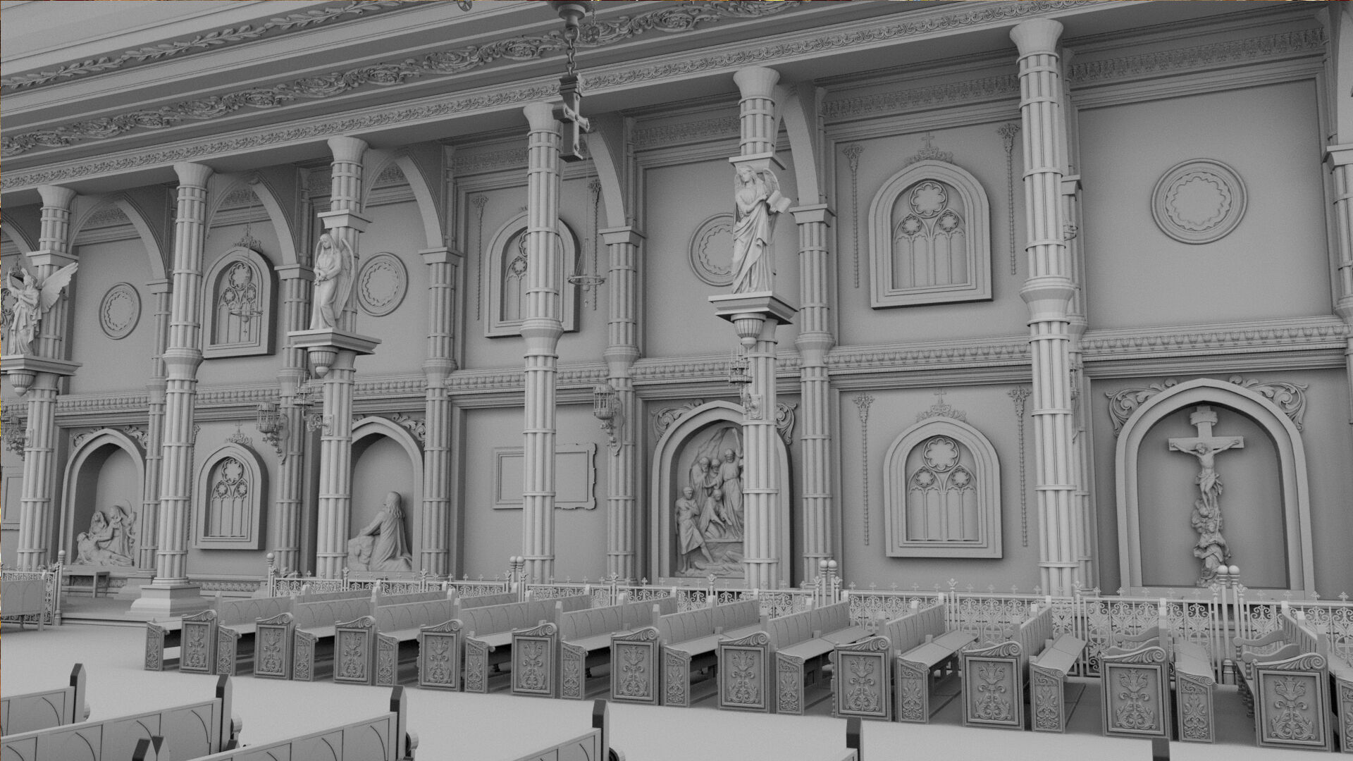 church interior 3D model_25