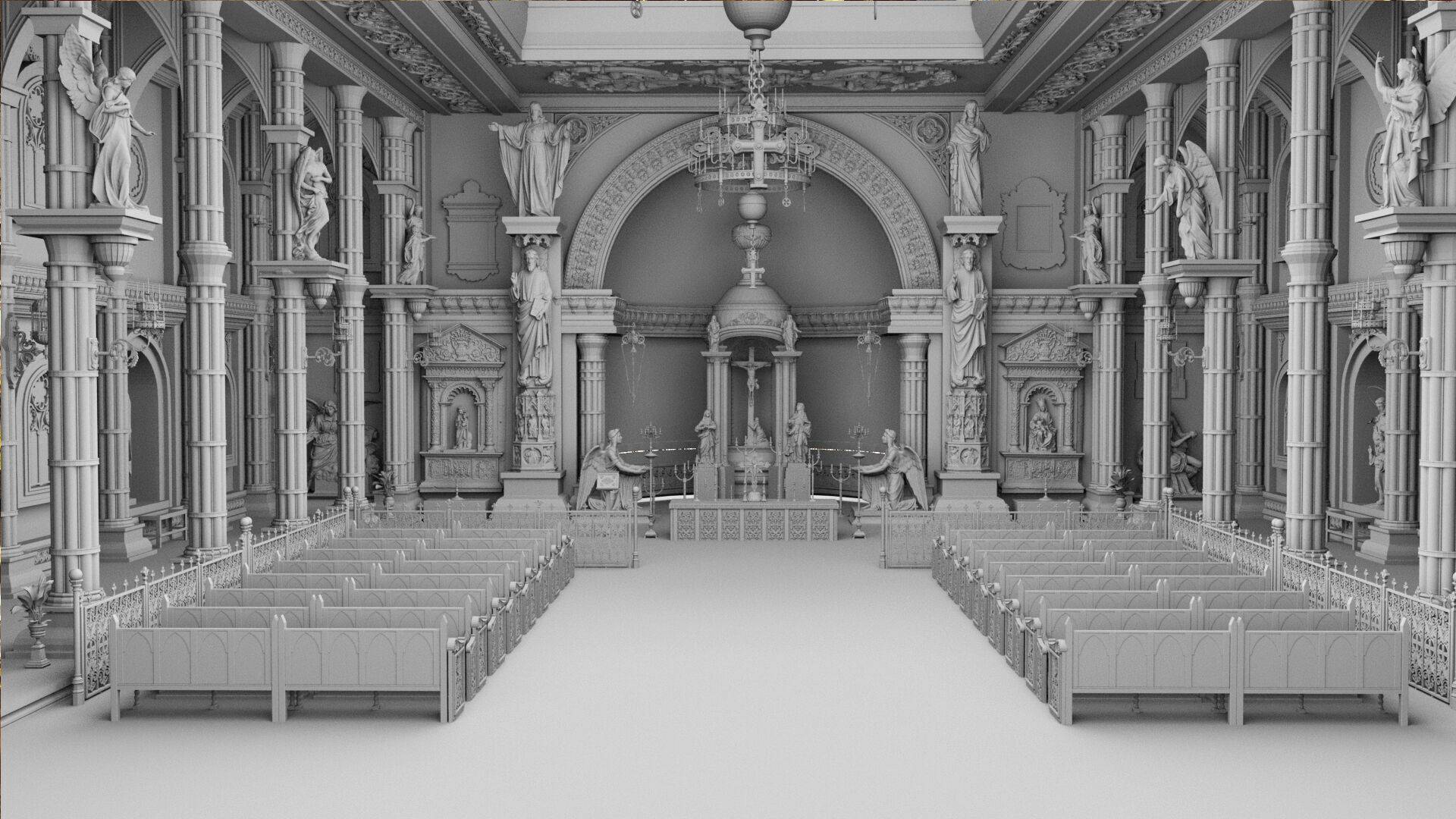 church interior 3D model_33