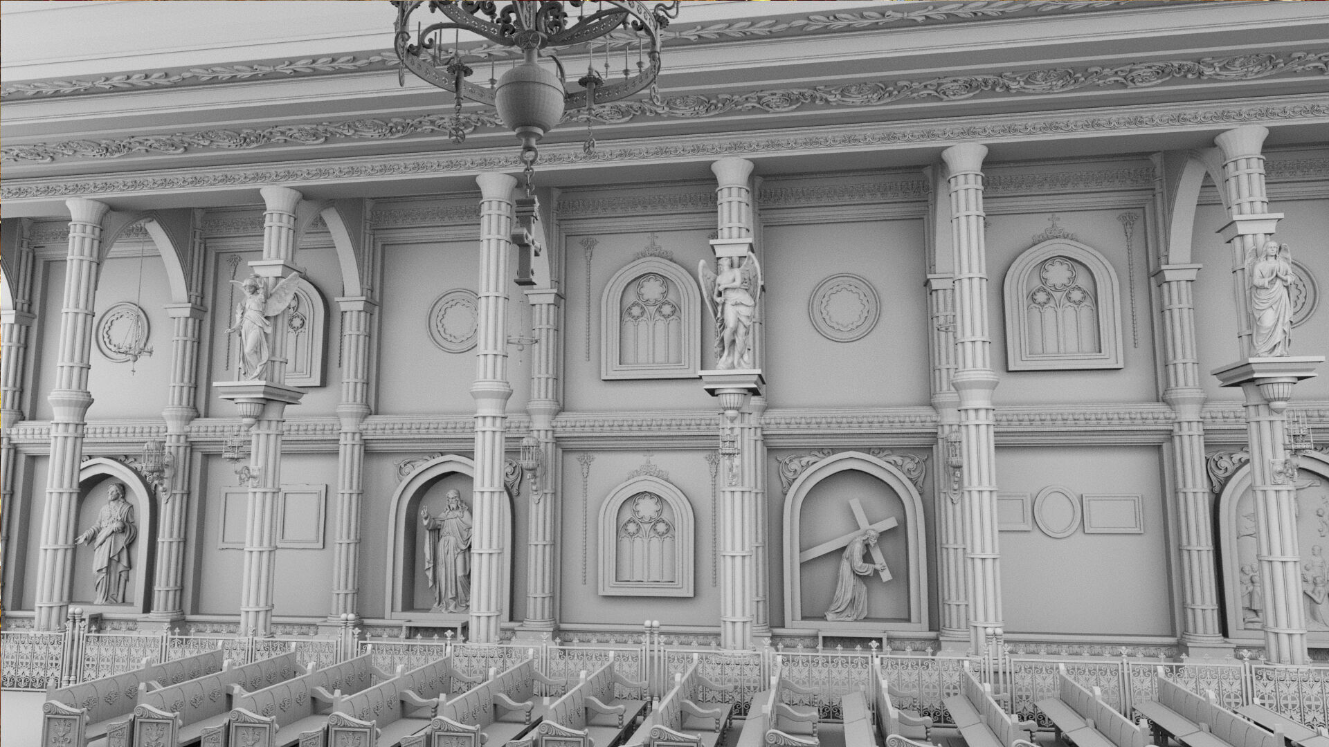 church interior 3D model_28