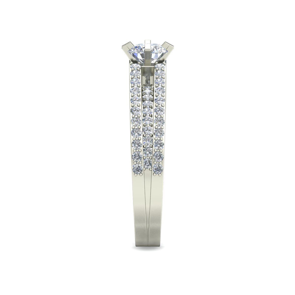 Women Ring  Render 3dm STL OBJ FBX Details 3D print model_2