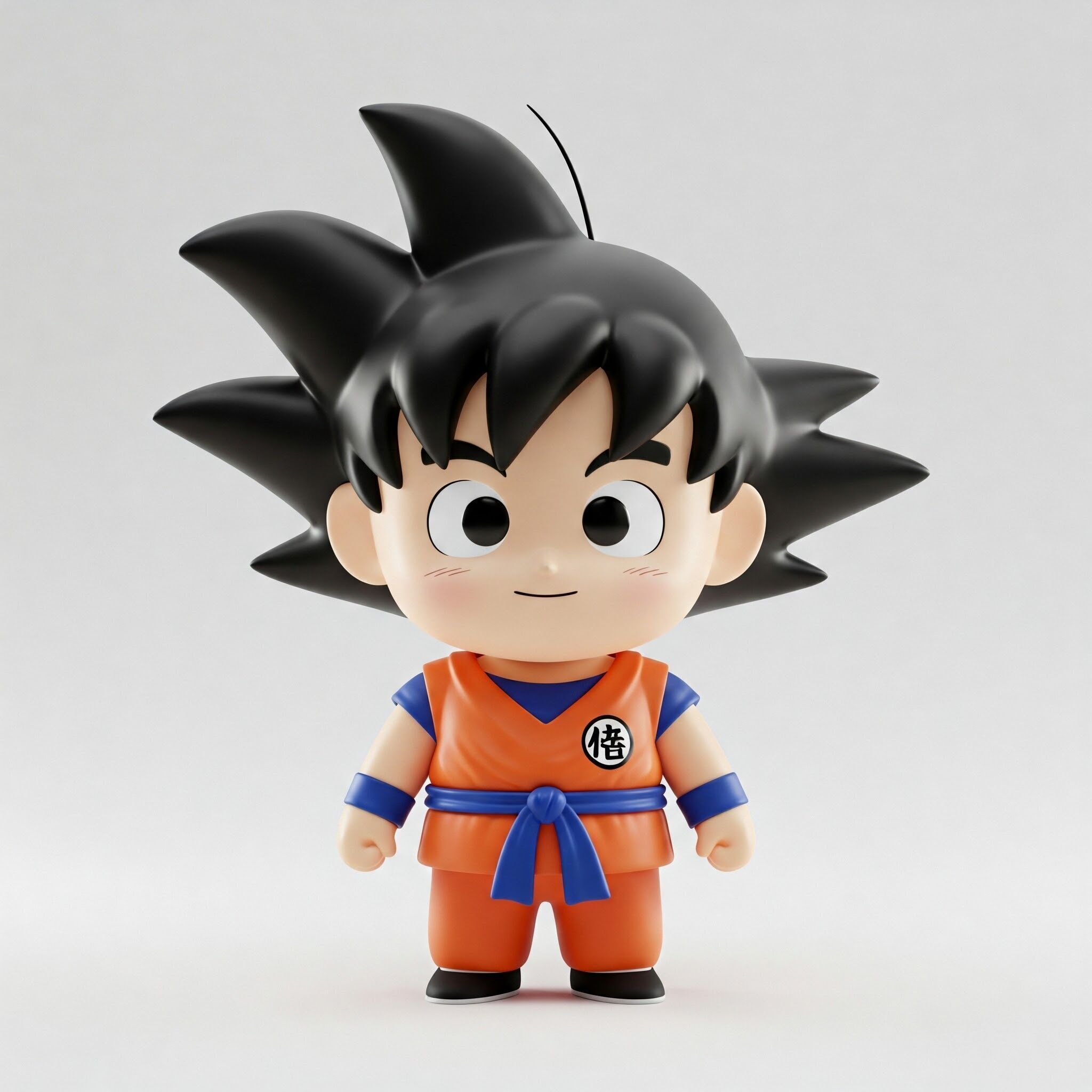 Mini Hero Dragon Ball Style Figure 3D Printable STL FBX OBJ GLB 3D print model_8