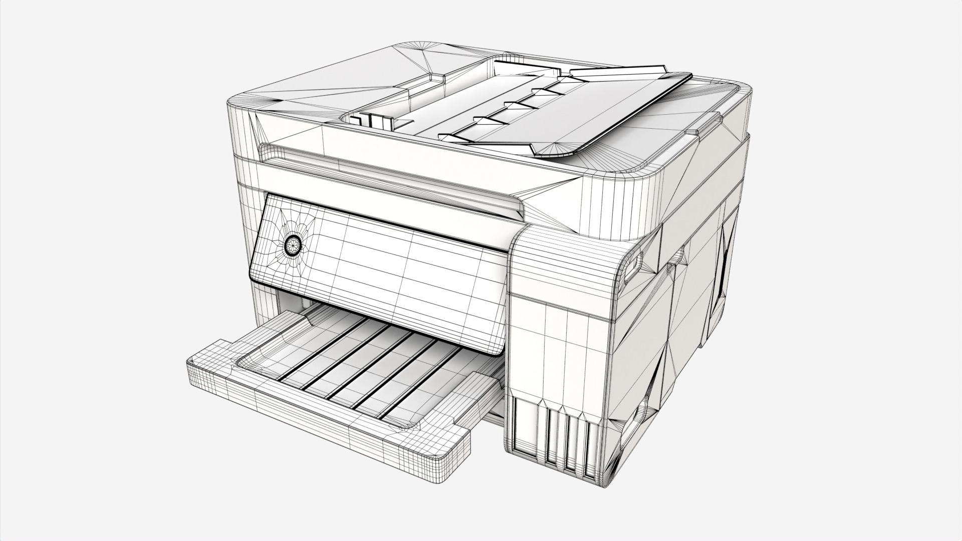 Printer Epson L6276 Low-poly 3D model_8