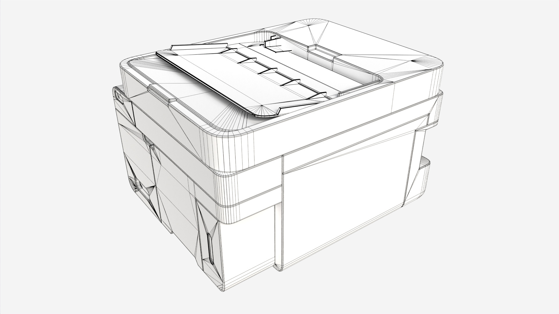 Printer Epson L6276 Low-poly 3D model_11