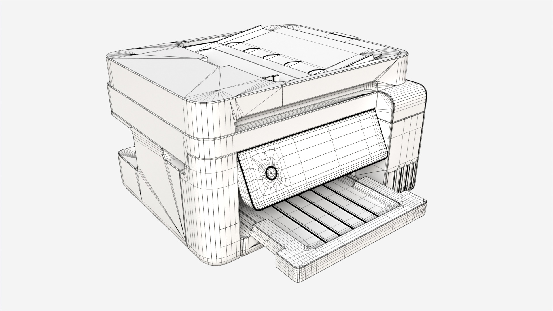 Printer Epson L6276 Low-poly 3D model_9