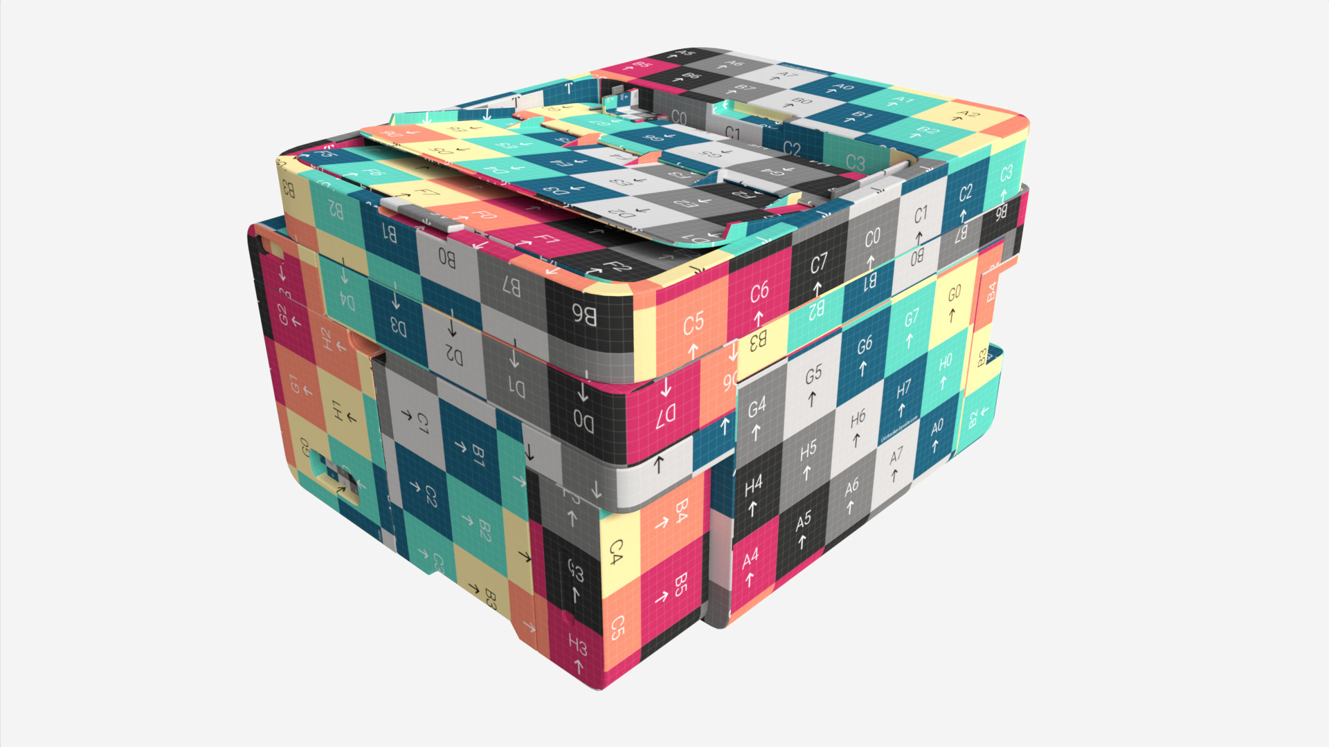 Printer Epson L6276 Low-poly 3D model_17