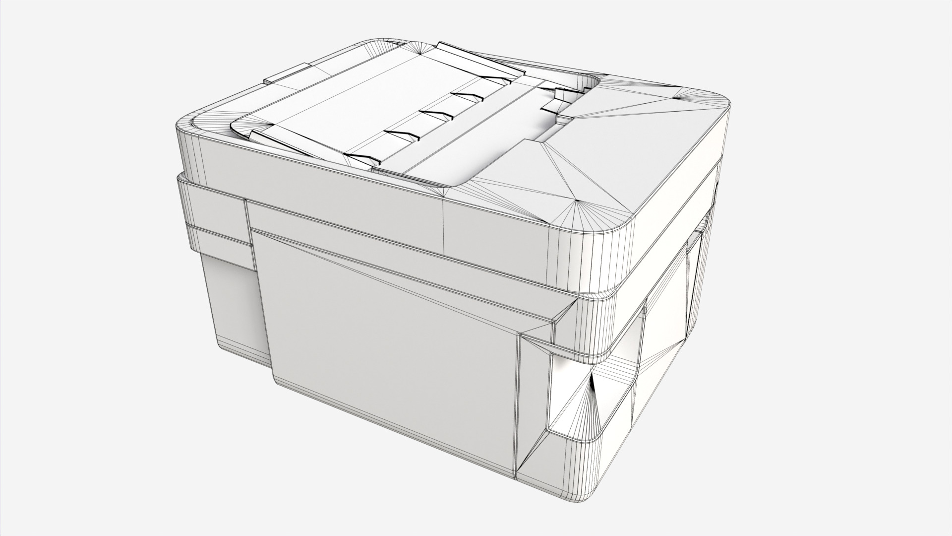 Printer Epson L6276 Low-poly 3D model_10