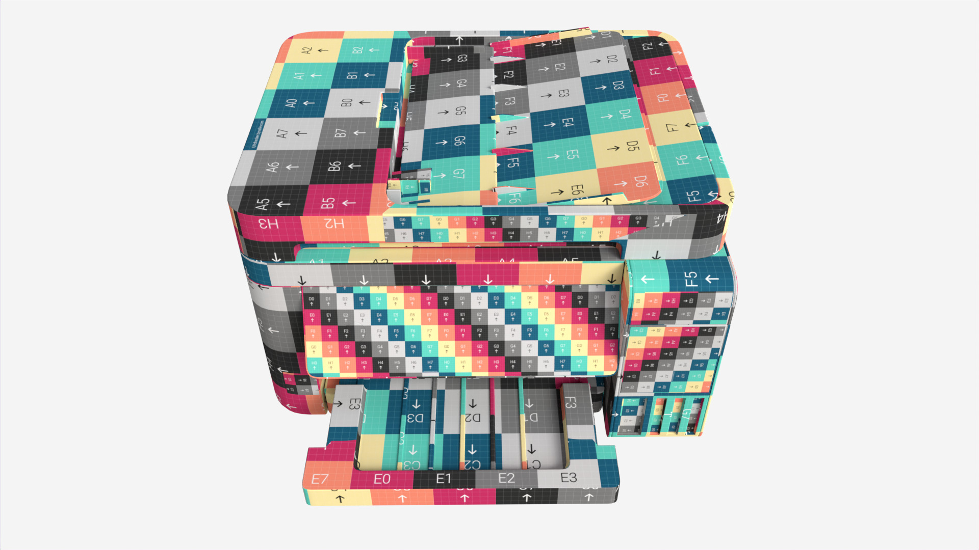 Printer Epson L6276 Low-poly 3D model_18