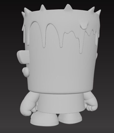 Mini Hero Frankenstein Figure 3D Printable STL FBX OBJ GLB 3D print model_4