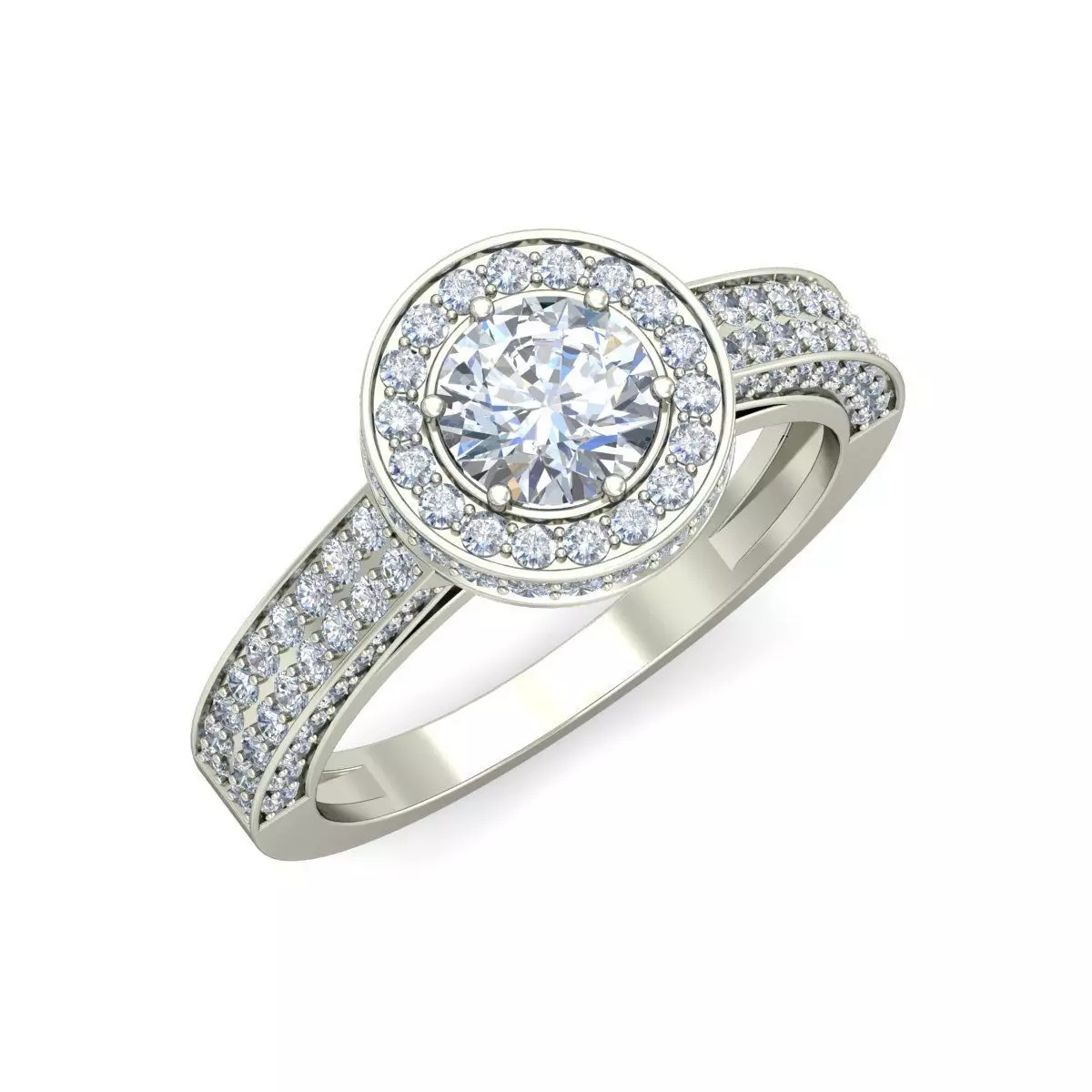 Women Ring Render 3dm STL OBJ FBX Details 3D print model