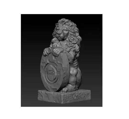 Galatasaray Lion  Customizable Team Emblem  Sports Mascot