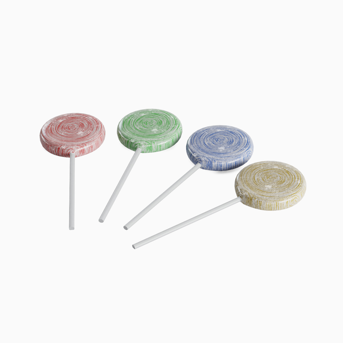 Candy Set Low-poly 3D model_3