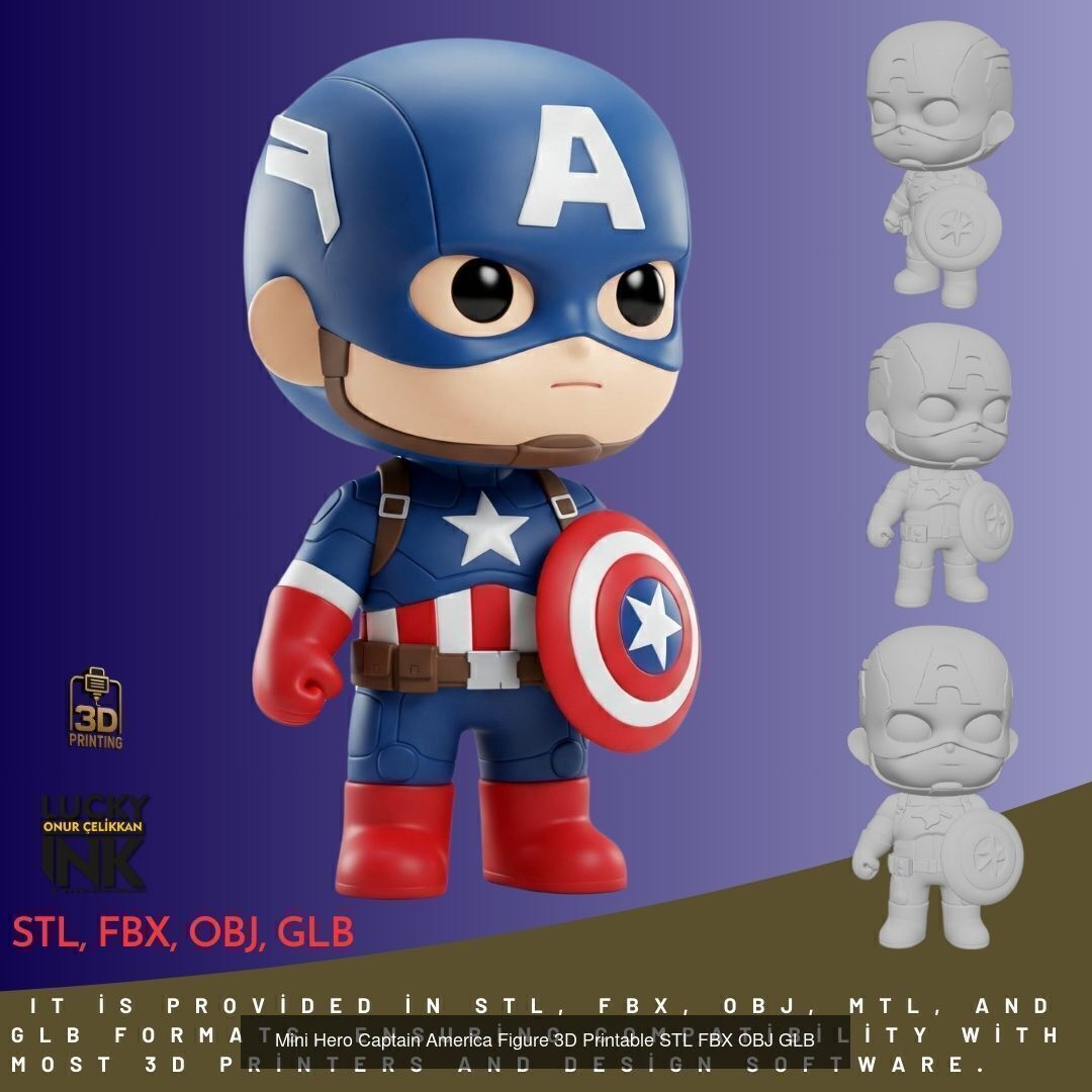 Mini Heroes Collection Vol 1 3D Printable Figures  _4