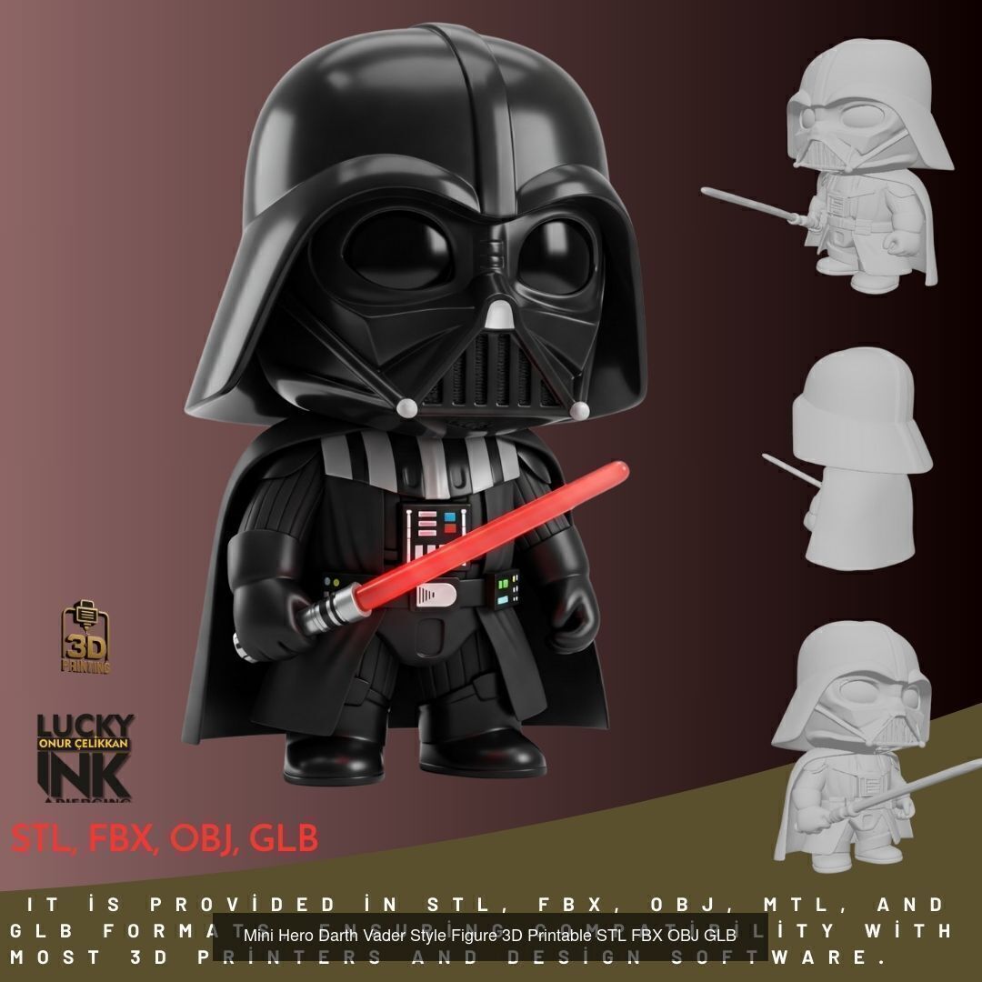 Mini Heroes Collection Vol 1 3D Printable Figures  _2