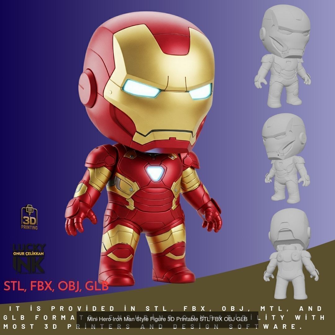 Mini Heroes Collection Vol 1 3D Printable Figures  _3