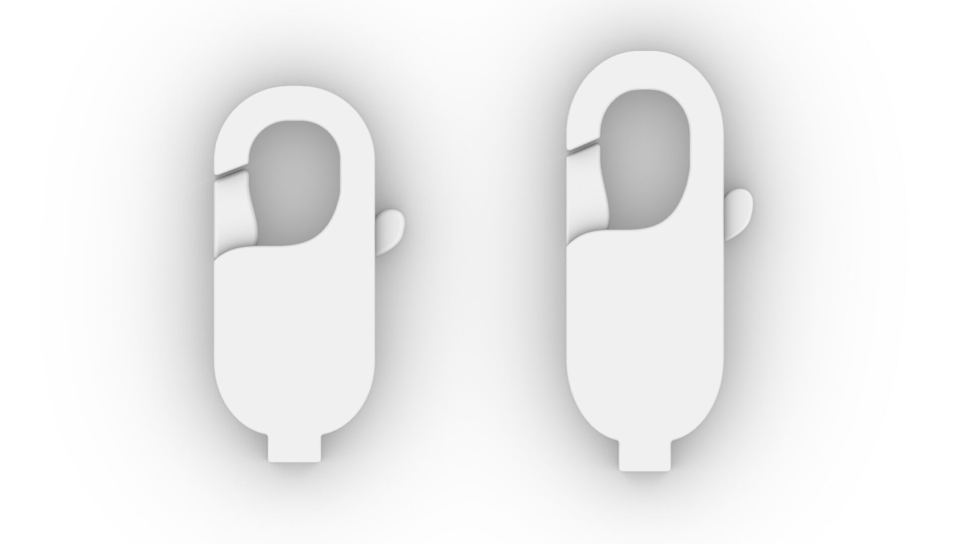 Lobster Clasp 3D Model 3D print model_8