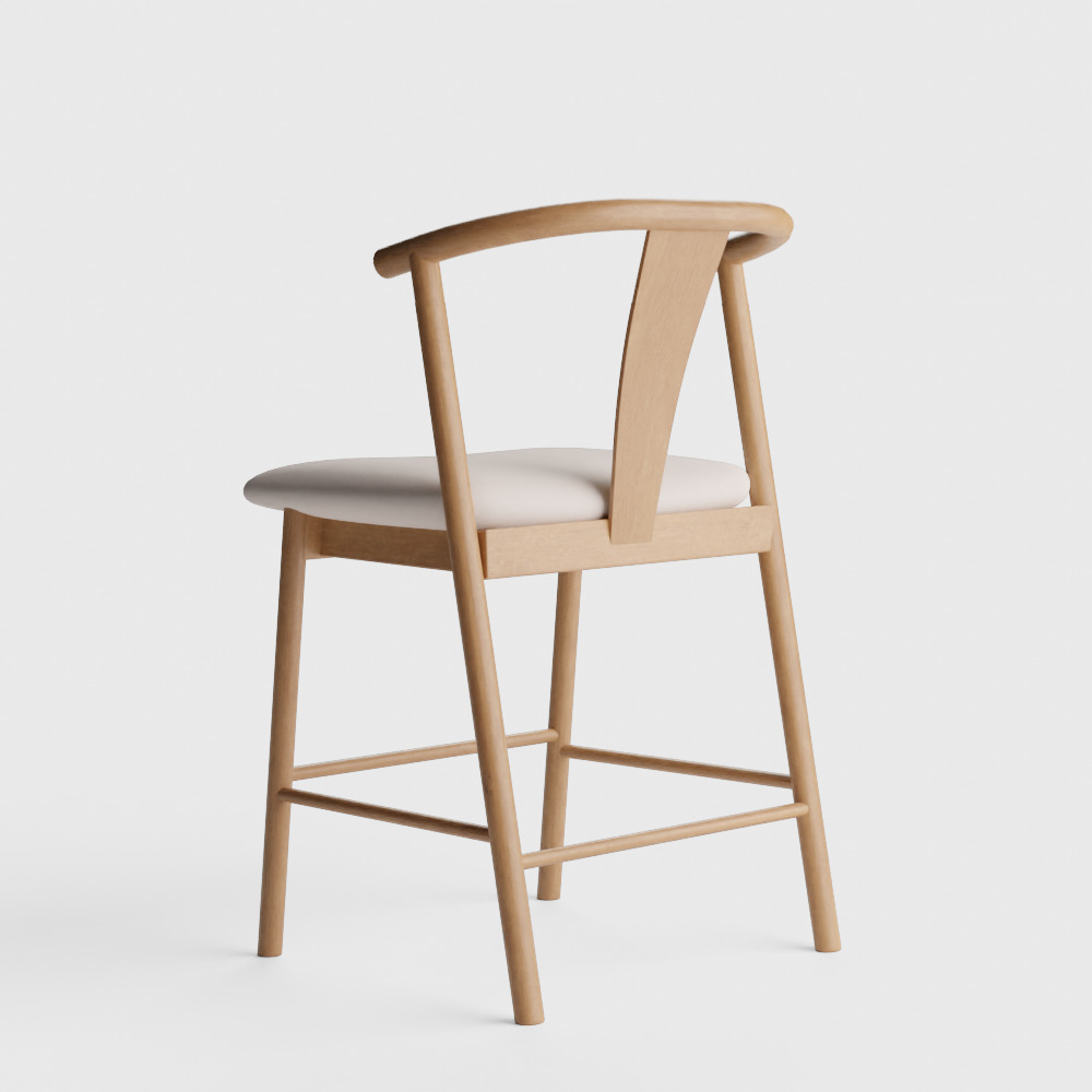 Fonra Counter Stool - Oak and Santolina Gray 3D model_5