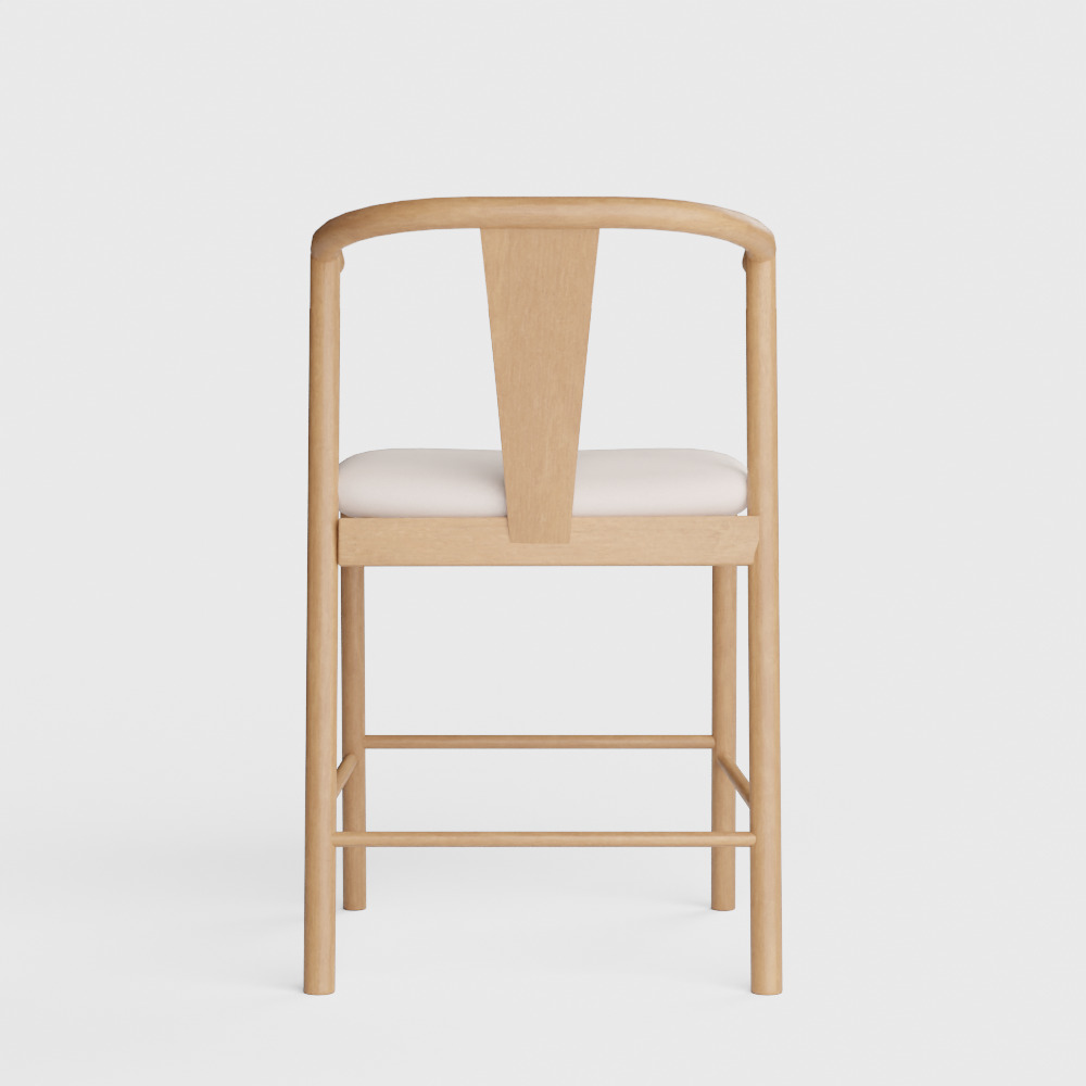 Fonra Counter Stool - Oak and Santolina Gray 3D model_6
