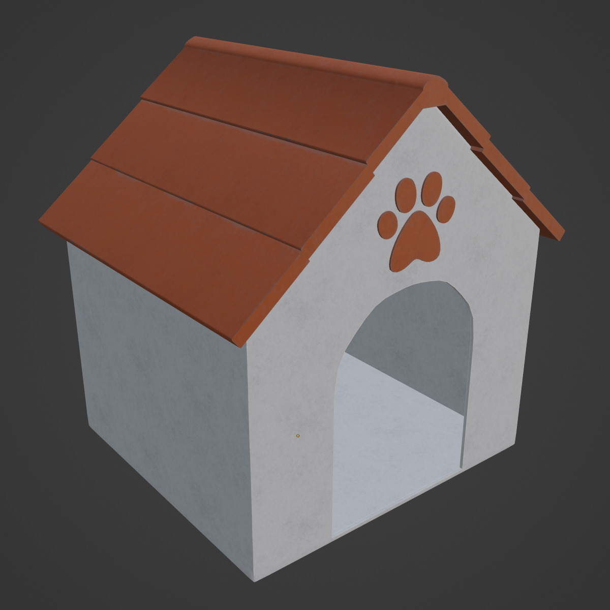 Dog House 02 Low-poly 3D model_6