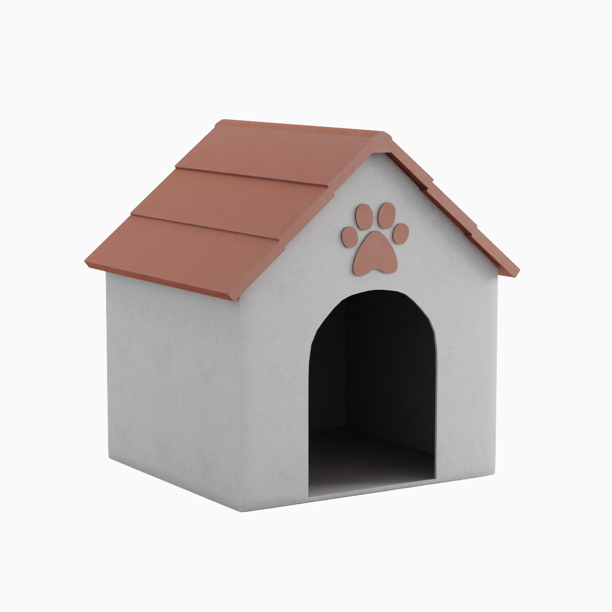Dog House 02 Low-poly 3D model_3