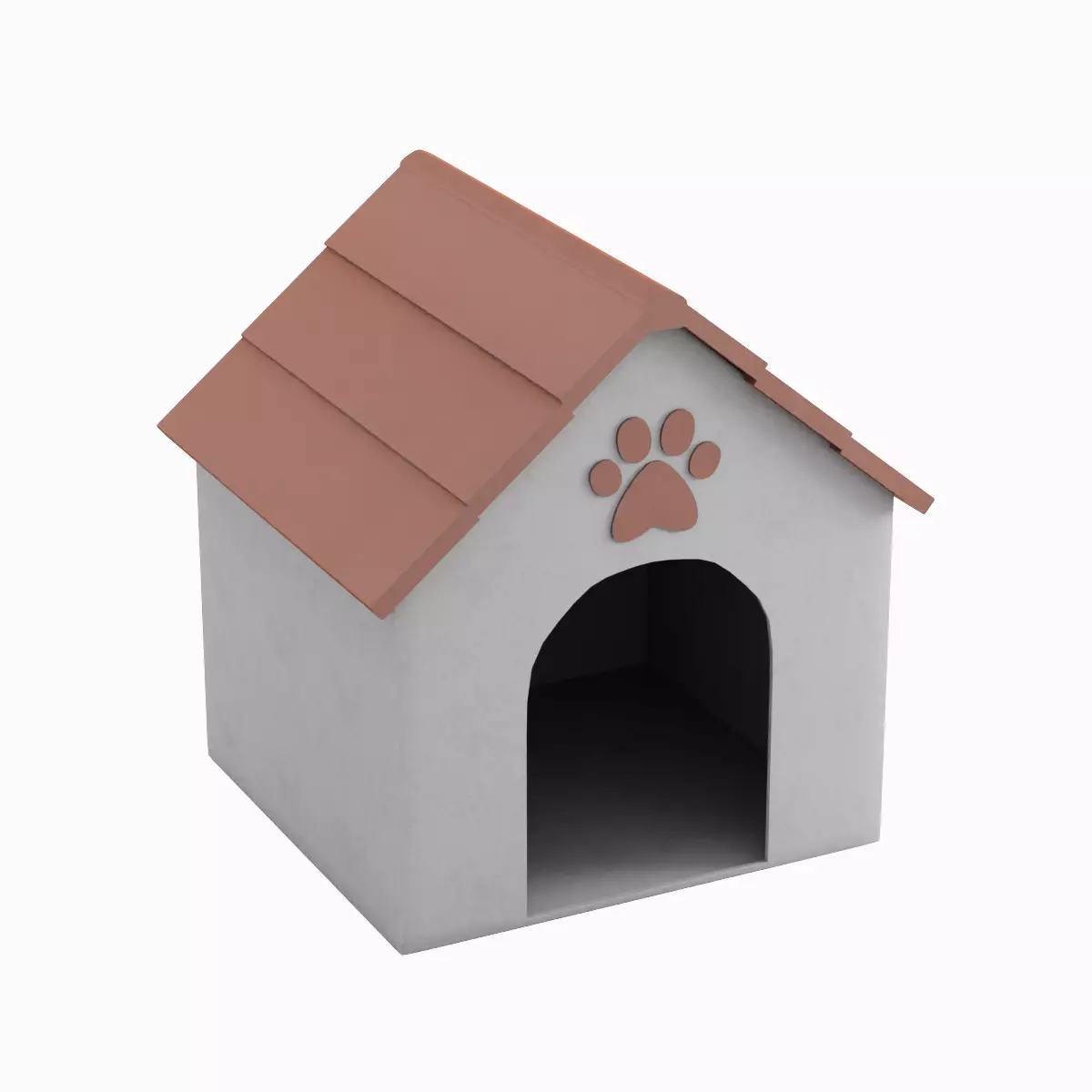 Dog House 02 Low-poly 3D model_0