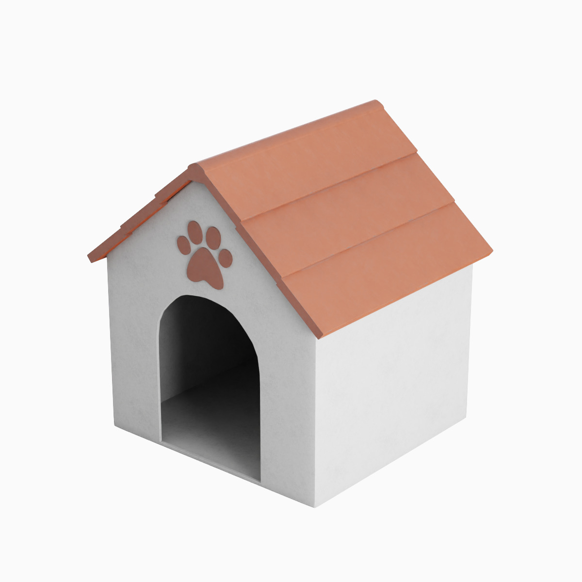 Dog House 02 Low-poly 3D model_4
