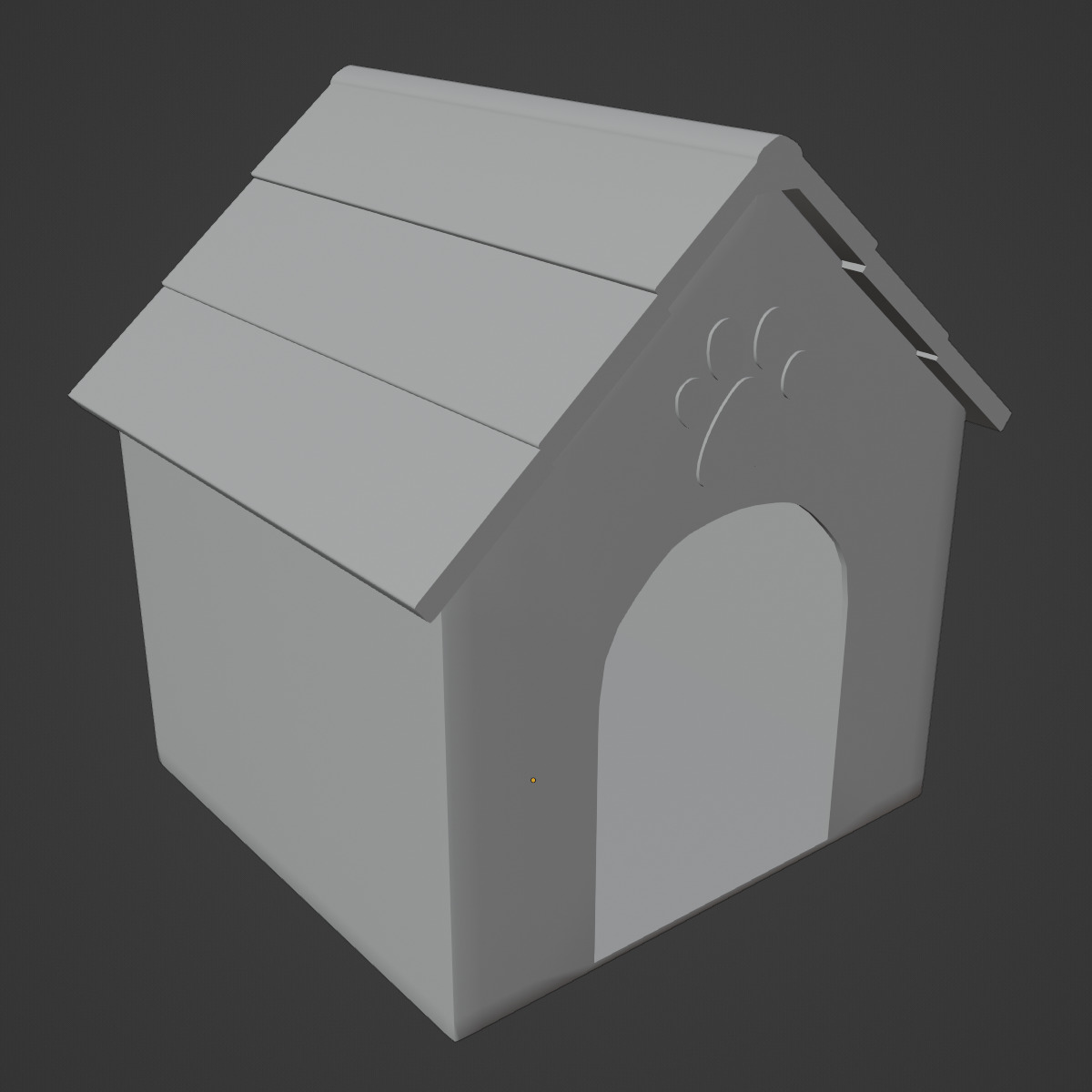 Dog House 02 Low-poly 3D model_9