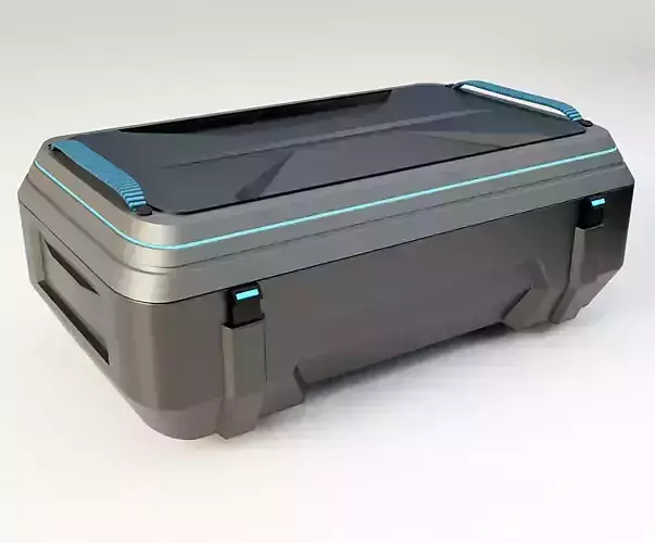 Cycber crate hardsurface 3d model