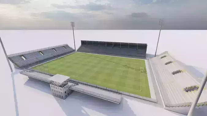 Football Stadium-American football 3D model