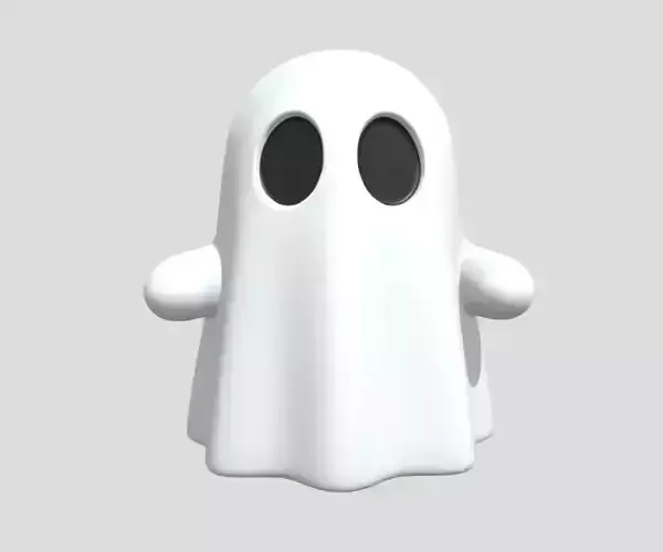 Cartoon Ghost 3D Model PBR Textured Stylized Character