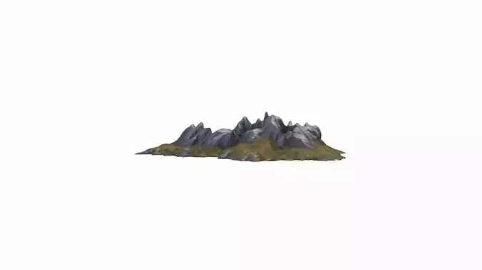 3d Render Mountain Range Barrier Is A Natural Wall