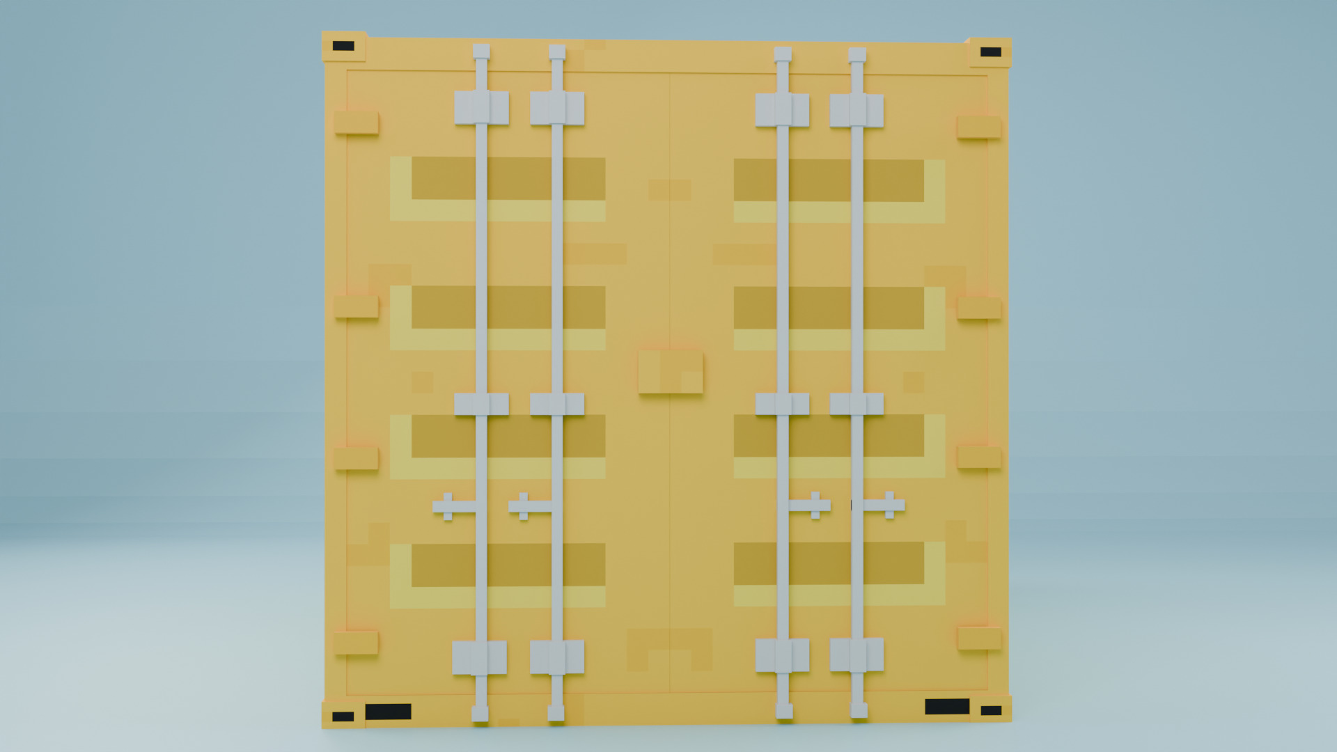 Container Blockbench model Free 3D model_2