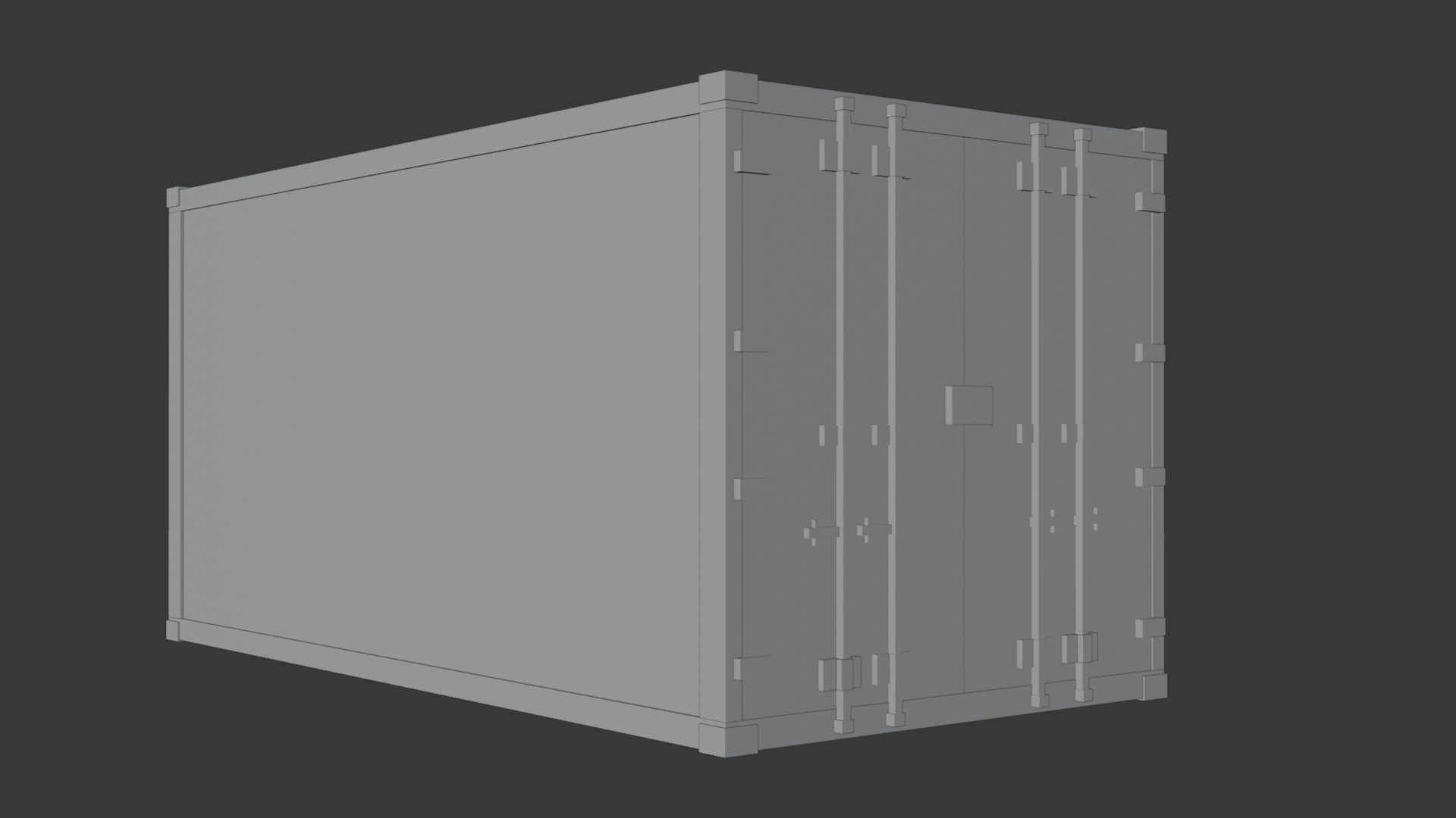 Container Blockbench model Free 3D model_4