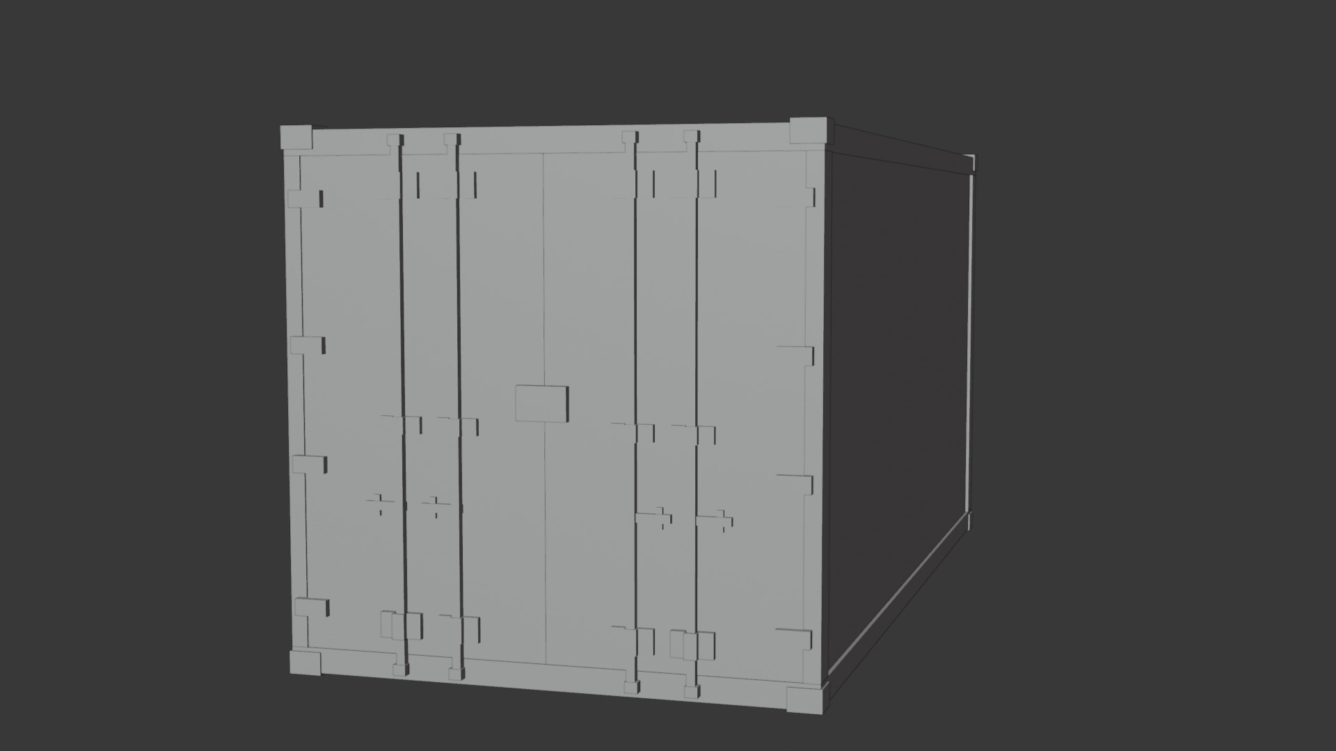 Container Blockbench model Free 3D model_3